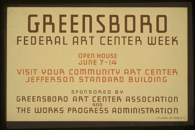Greensboro Federal Art Center,Jefferson Standard Building,New York,NY,c1936