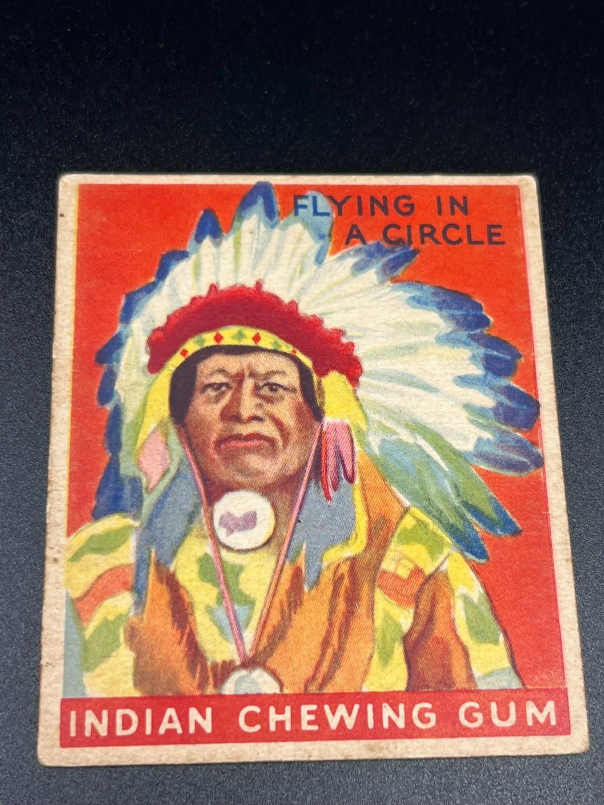 1933 Goudey Indian Gum R73 #133 Flying-in-a-Circle 192 Back Vintage Card