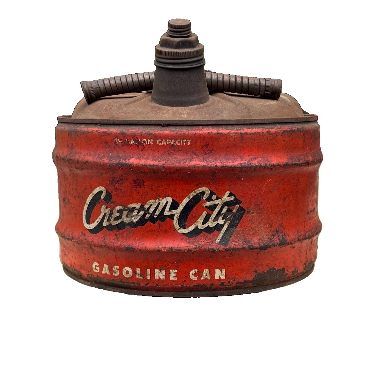 Cream City Gas Can - 2.5 Gallon Capacity Made In Milwaukee, Wisconsin.    A61