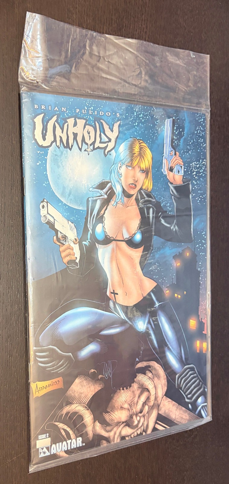 UNHOLY #2 (Avatar Press Comics 2005) -- PLATINUM FOIL VARIANT -- SEALED COA