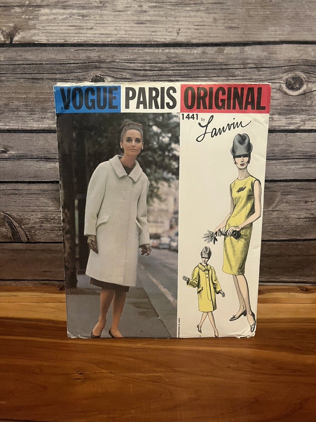 Vogue 1441 Paris Original Lanvin Coat & Dress Sewing Pattern Size 10 Uncut