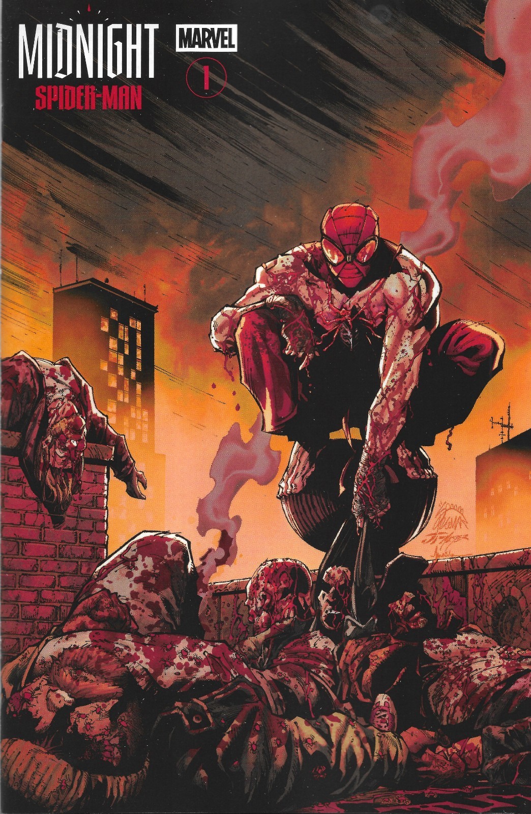 MIDNIGHT SPIDER-MAN #1 COVER B RYAN STEGMAN MIDNIGHT BLOODBATH VRNT(MARVEL 2026)