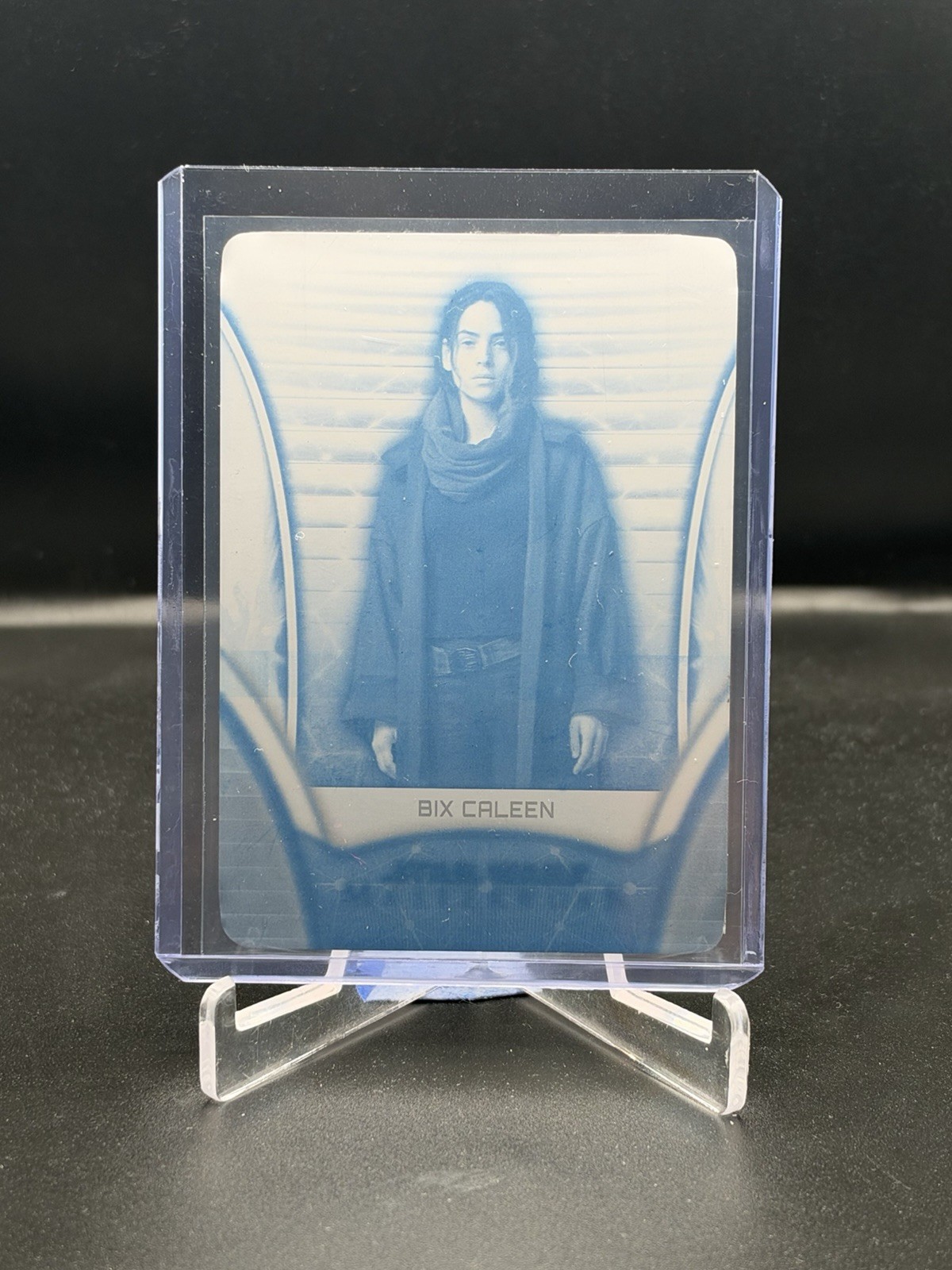 Topps 2025 Star Wars Masterworks Bix Caleen Blue Printing Plate 1/1