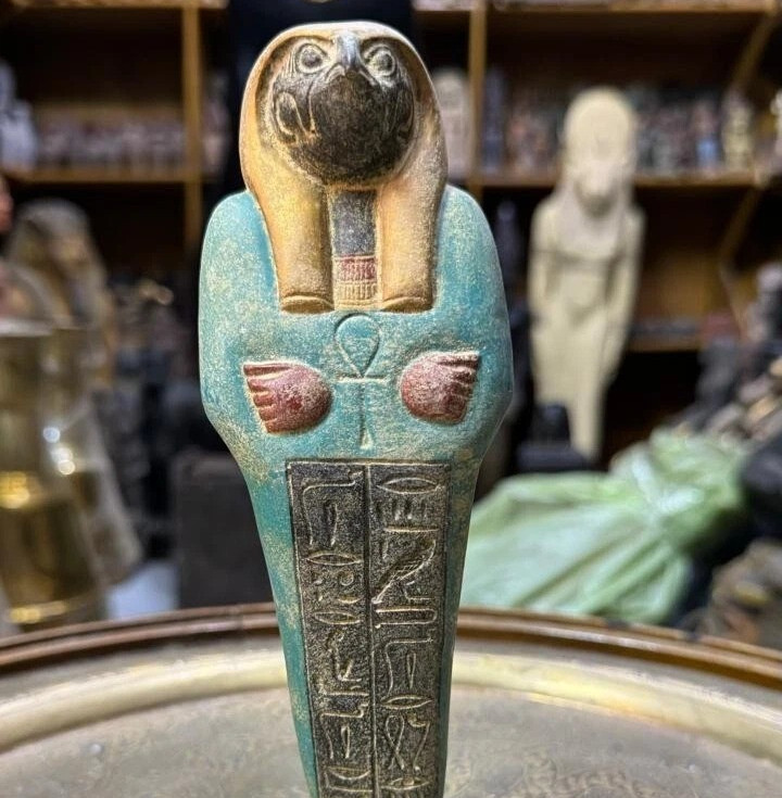 Rare Egyptian Artifacts Of Authentic Pharaonic Statue Of Egyptian God Horus BC