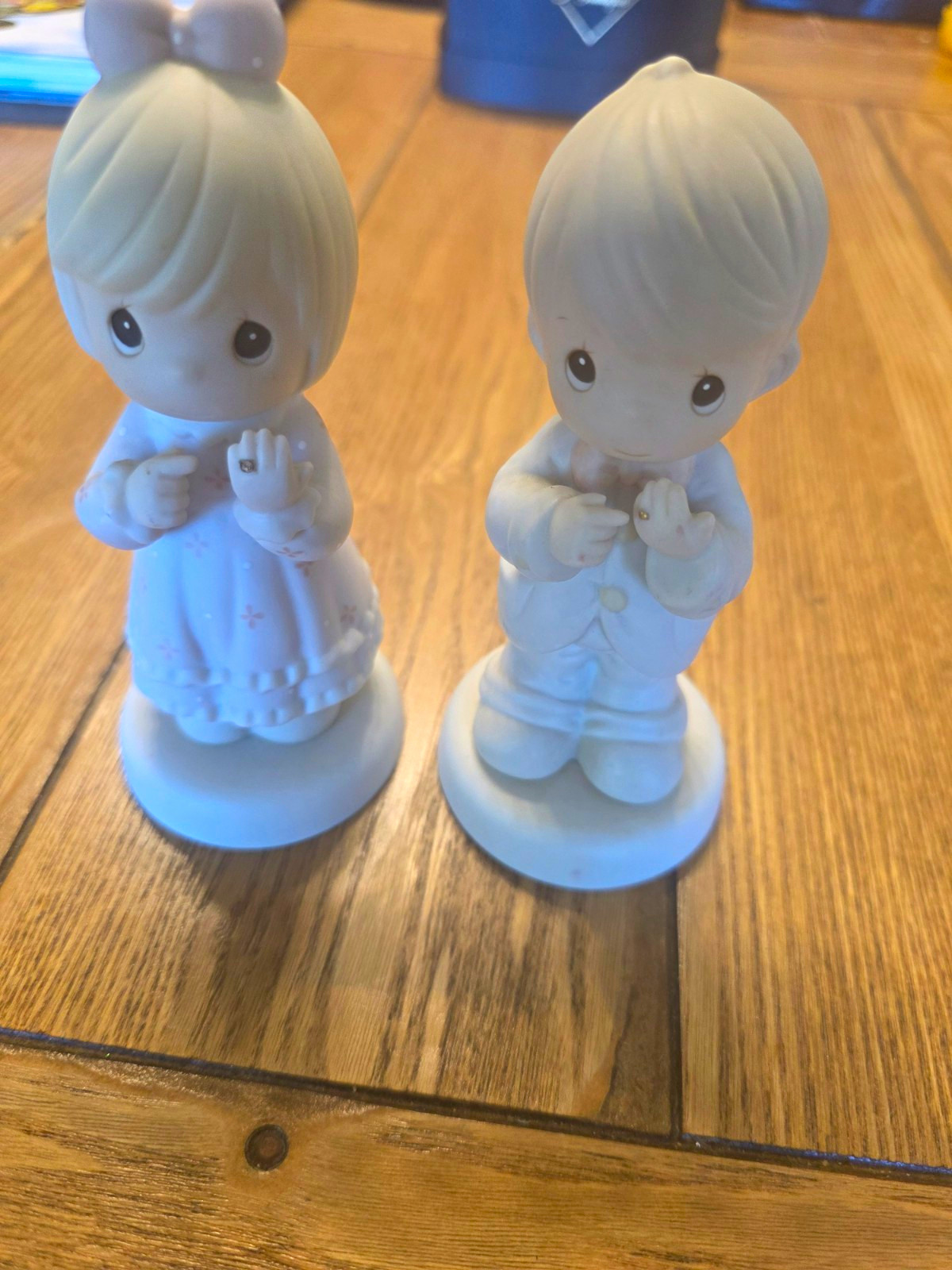 Precious Moments I Still Do Wedding Hand-Painted Porcelain Figurines 2-Pack 1993