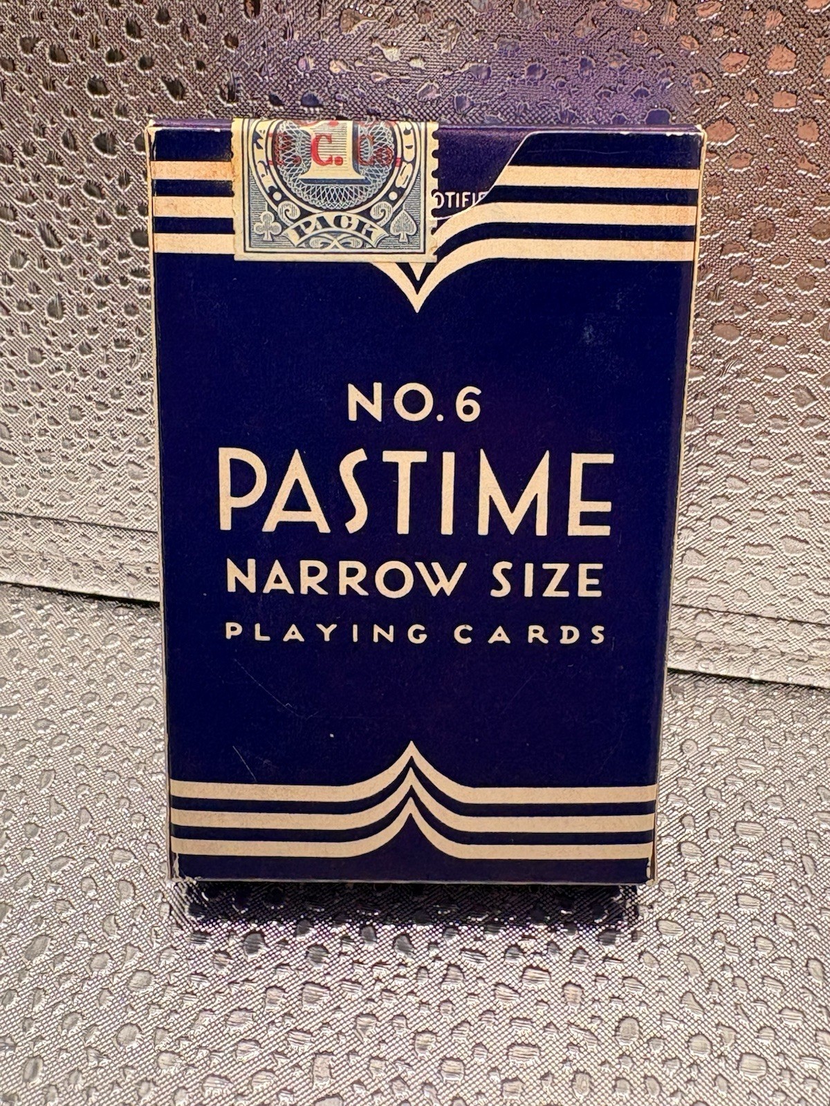 Vintage No. 6 Pastime Narrow Playing Cards Unopened Original Tax Stamp NOS Rare