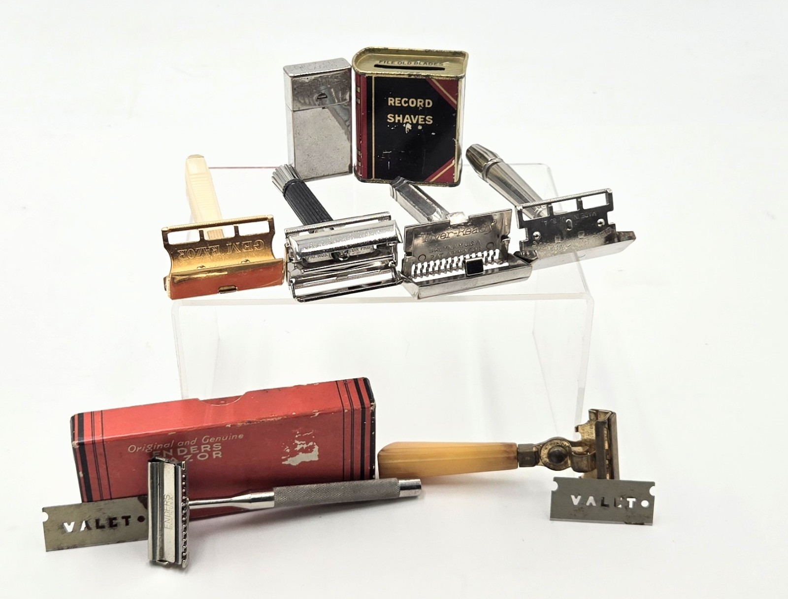 Vintage Antique Gillette Schick Gem Safety Razor Collection Shaving Estate Lot