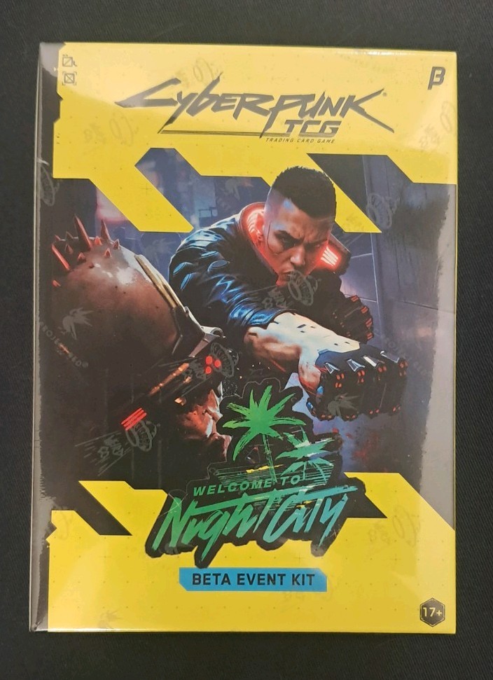Cyberpunk TCG Welcome to Night City Beta Event Kit Sealed