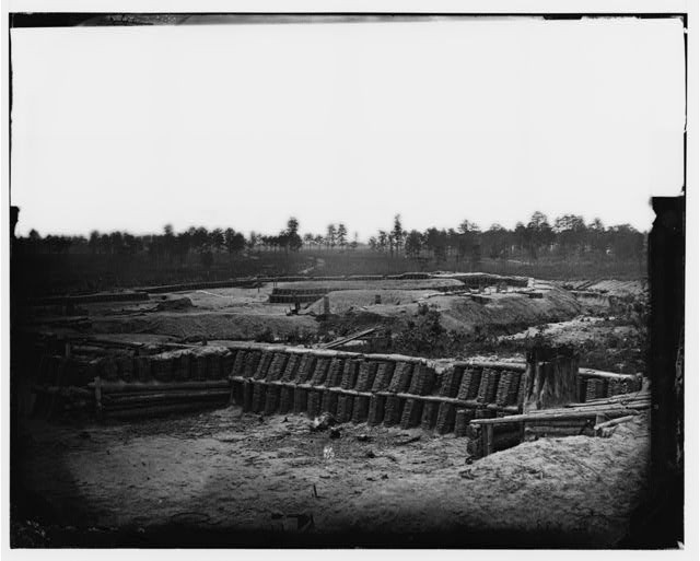 Photo:Petersburg Va 1864 Fort Sedgwick Civil War Siege View South