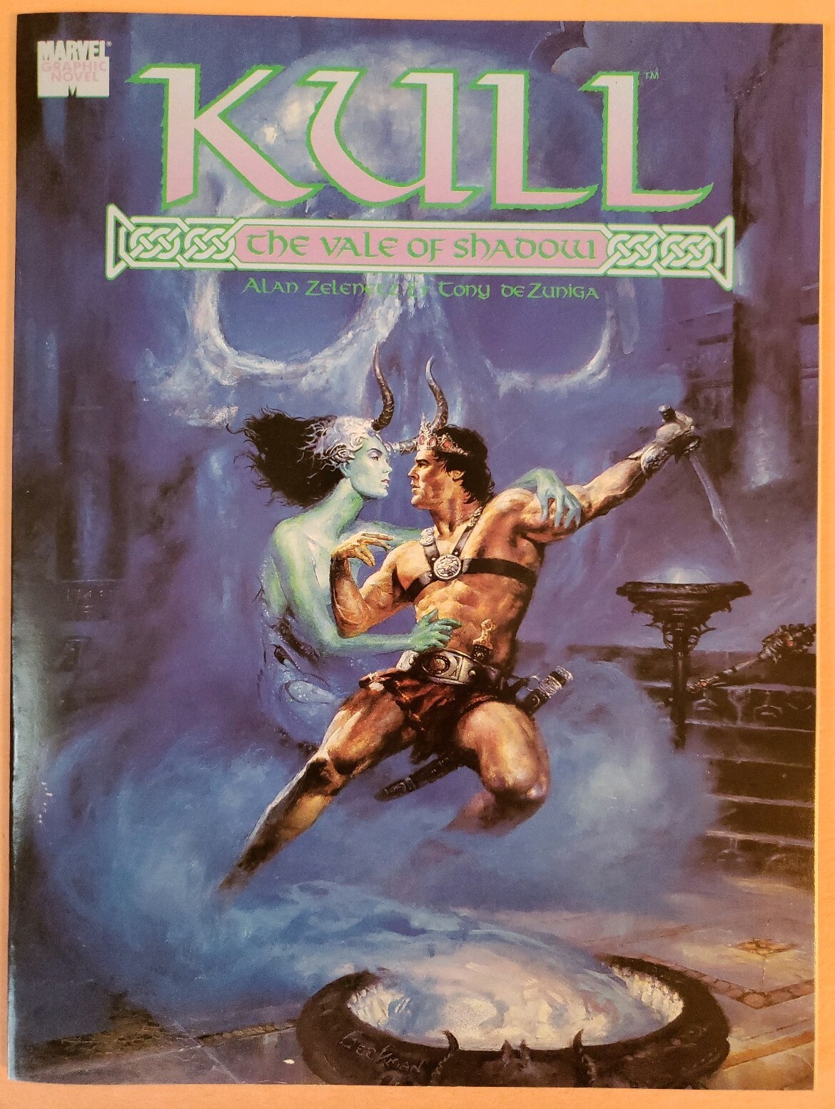 KULL: THE VALE OF SHADOW ~ VF 1989 MARVEL GRAPHIC NOVEL ~ TONY DEZUNIGA ART