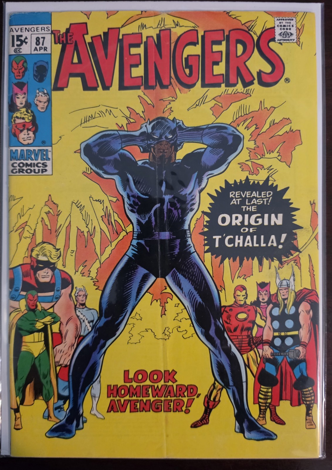 The Avengers #87 VG Origin of The Black Panther (Marvel Comics April 1971)
