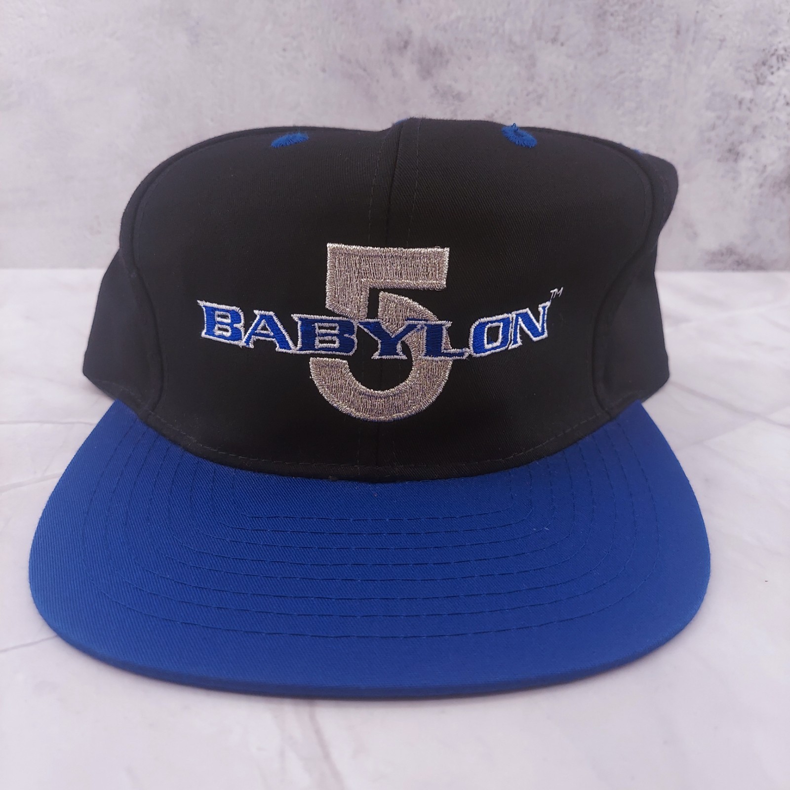 Vintage 1998 Babylon 5 Crew Snapback Promotional Hat 90s Sci Fi
