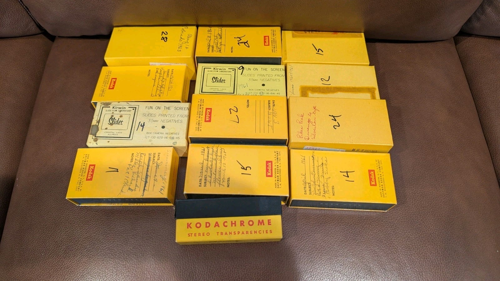 Set 210 Stereo slides 1960 Thru 1963 Stereo Color 35mm Slides