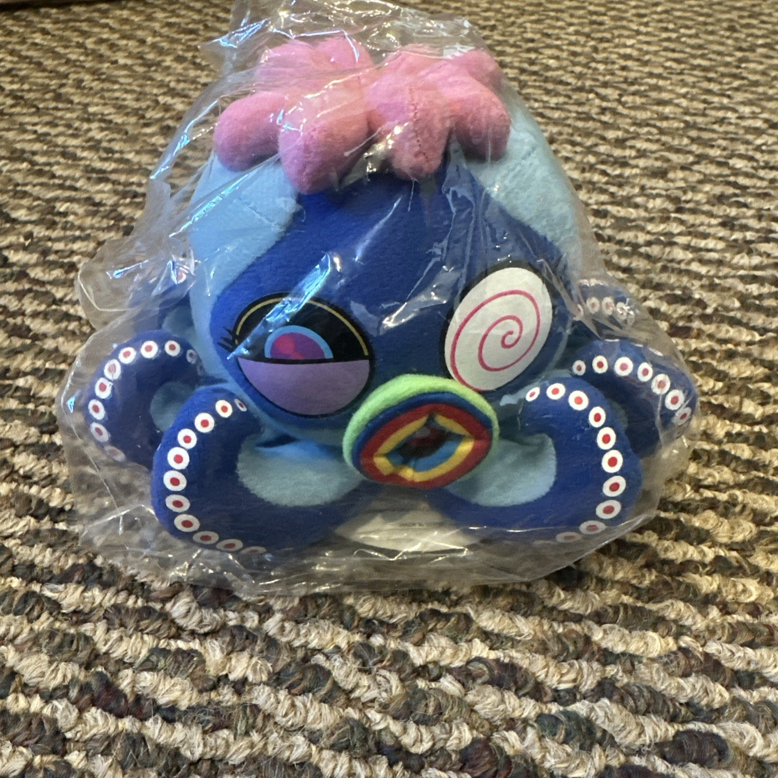 New Japanese Plush Takashi Murakami Mr. Camo Blue Octopus Small Kaikai Kiki