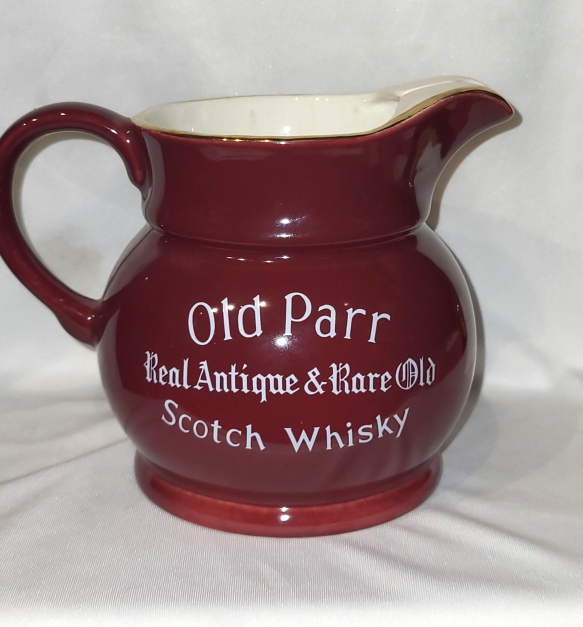 VINTAGE OLD PARR ANTIQUE SCOTCH WHISKY JUG MACDONALD GREENLEES LTD SCOTLAND 1930