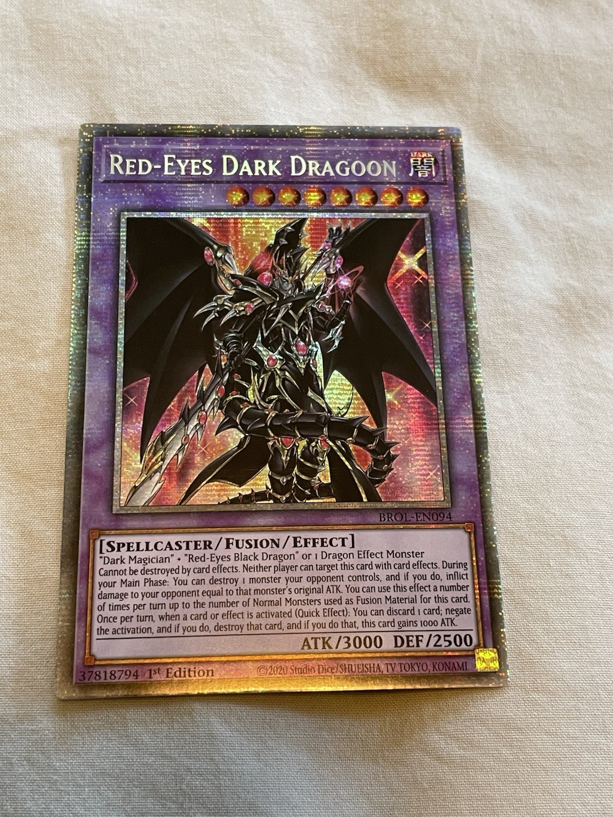 Yu-Gi-Oh TCG Red-Eyes Dark Dragoon Starlight Rare Mint Condition