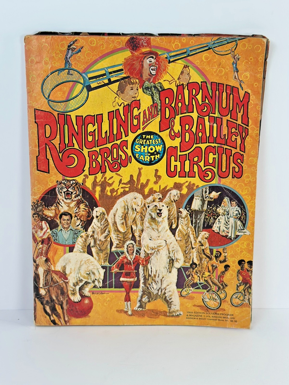 Ringling Bros Barnum Bailey Circus 1976 Souvenir Program 106th Edition Magazine