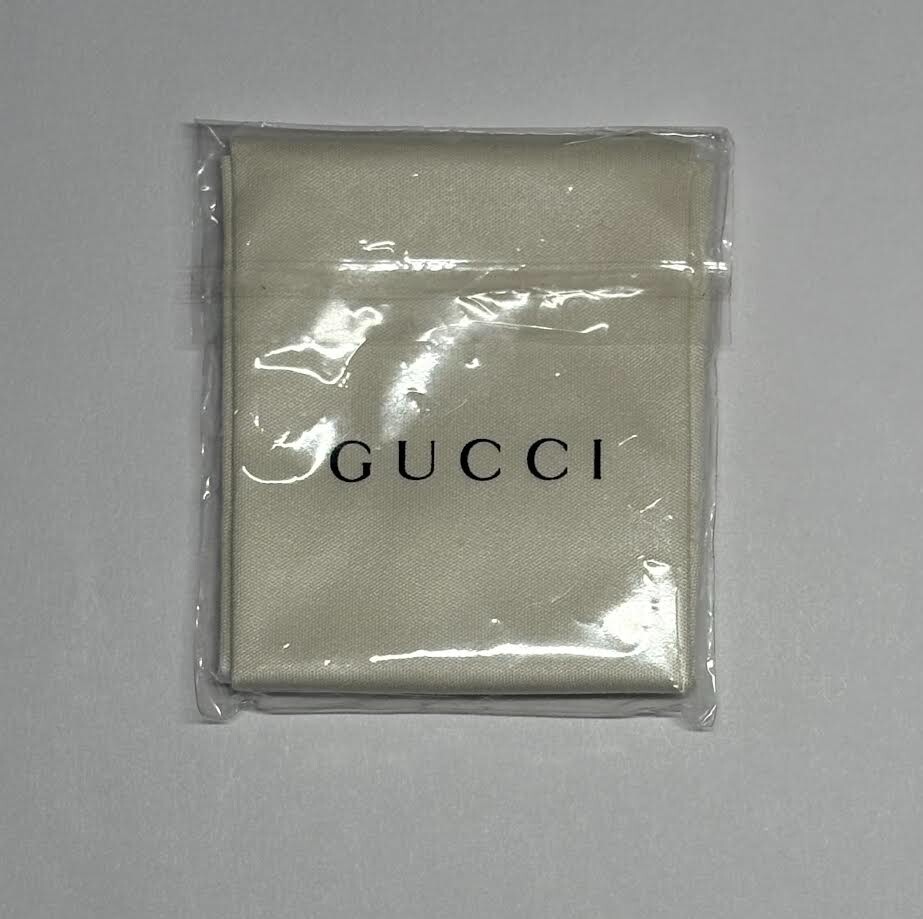 Genuine GUCCI New Unused Jewelry Polishing Cleaning Cloth in Original Packaging