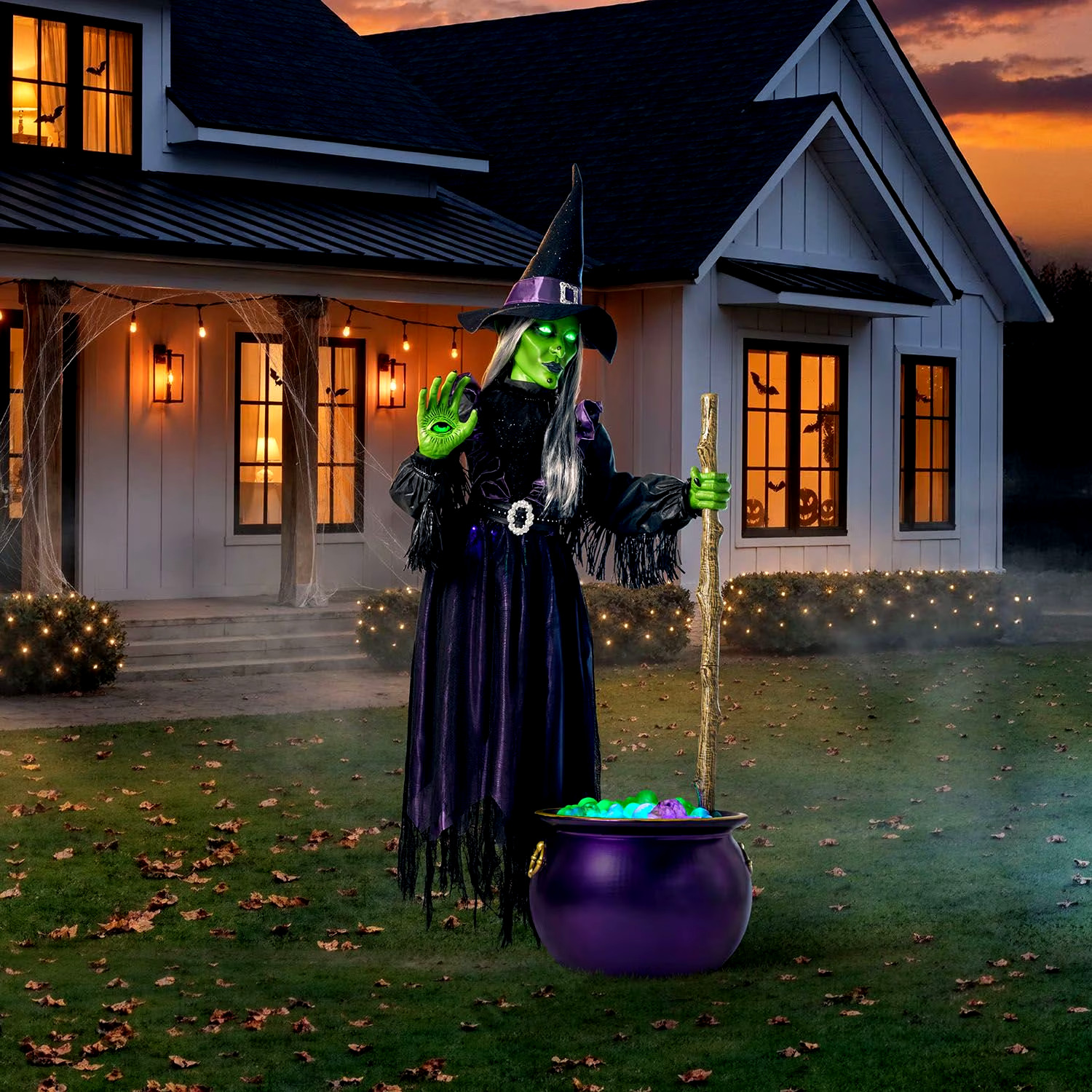 Member\'s Mark 8.5\' Pre-Lit Animated Witch