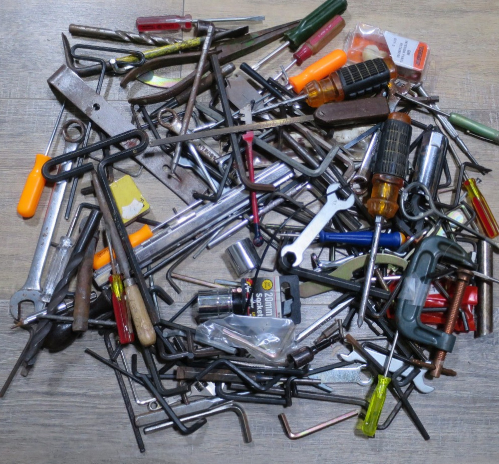Lot of Junk Drawer Tools, Hardware and Much more #104