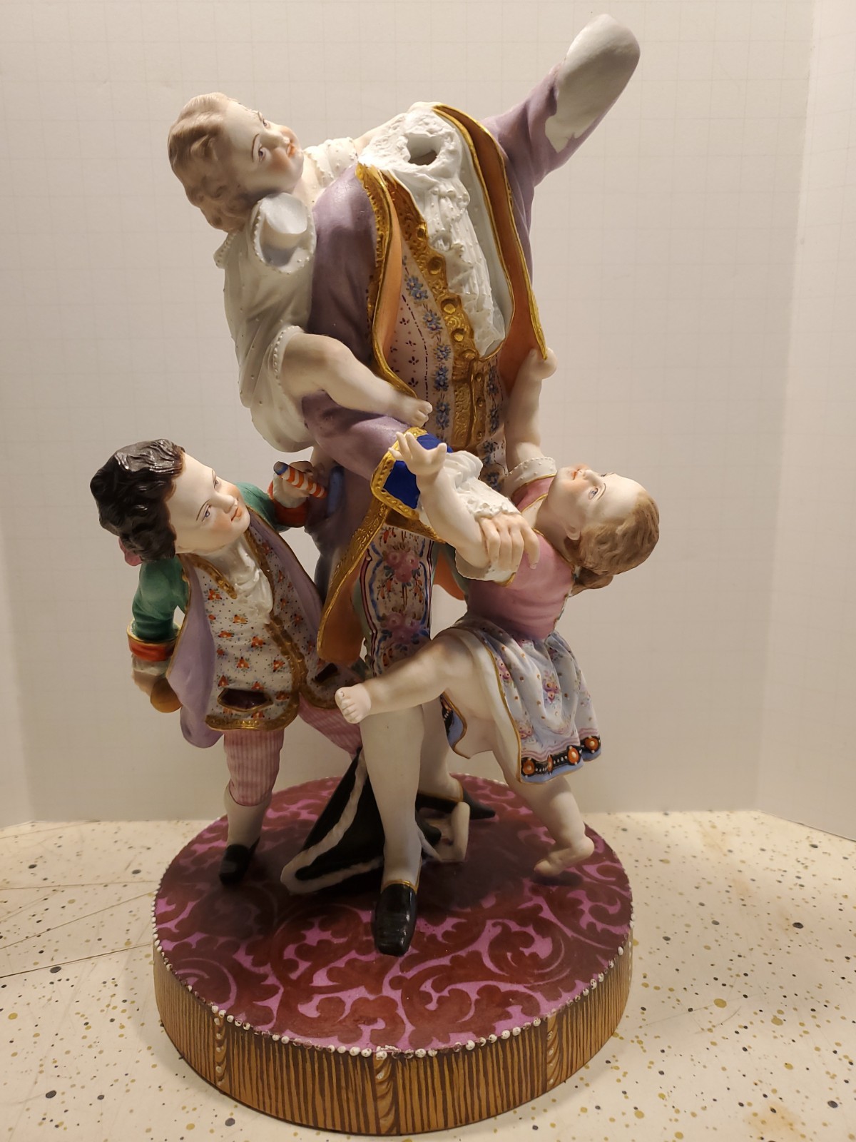 Damaged Nineteenth Century (1800's) French Bisque Fine Porcelain by Jean Gille