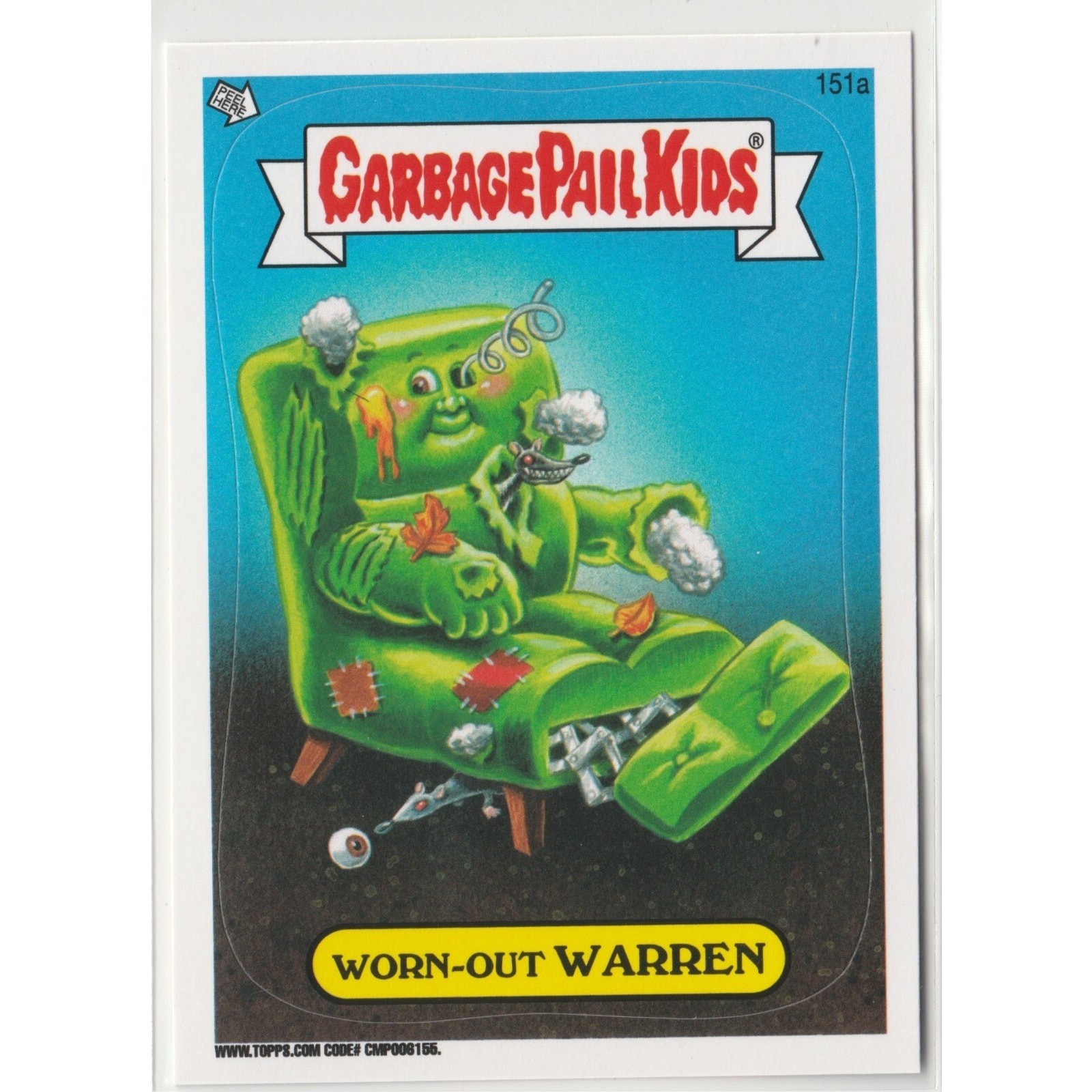 Worn-Out Warren #151a Garbage Pail Kids GPK 2013 Brand-New Series 3