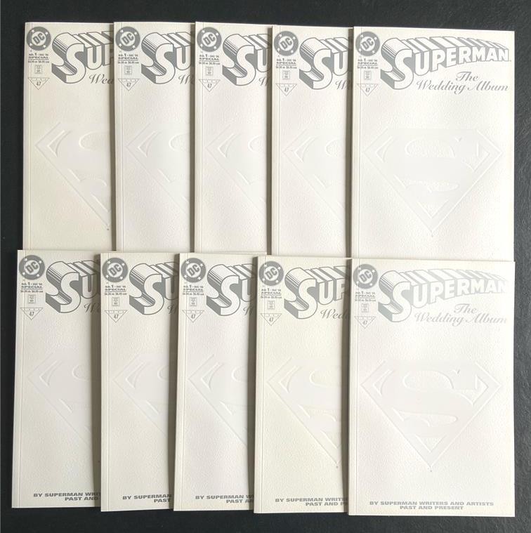 Superman: The Wedding Album #1 Embossed Cover (Lot of 10) Fold-Out - DC 1996 NM+