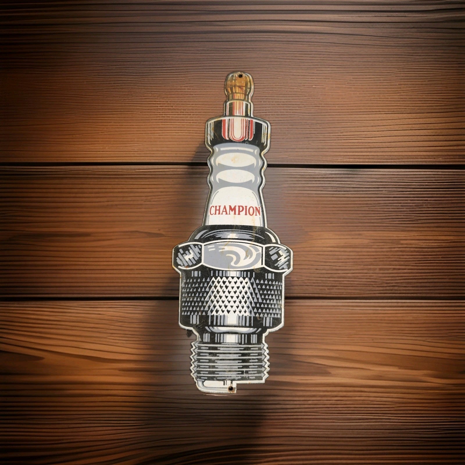 Vintage Spark Plug Porcelain Sign Bosch AC Delco Firestone Gas Oil 12\