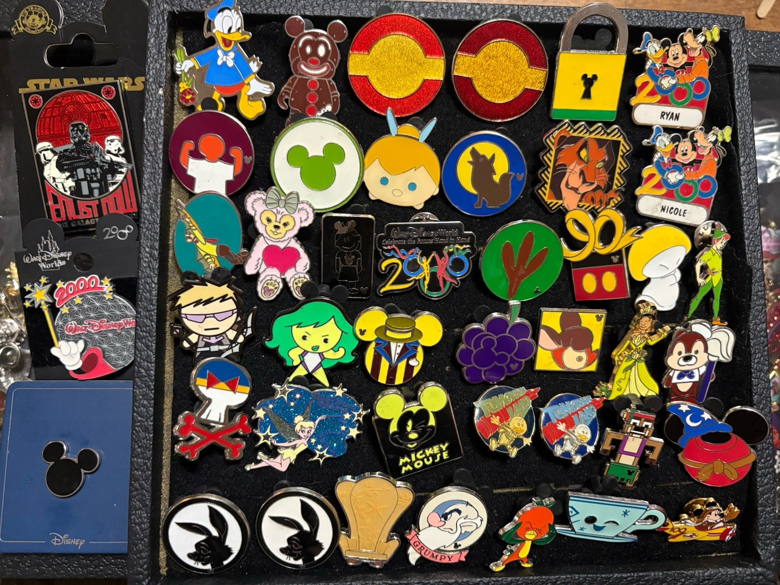 Lot of 46 Disney Trading Pins Mixed Lot Vintage To Modern Rare Preowned Limited