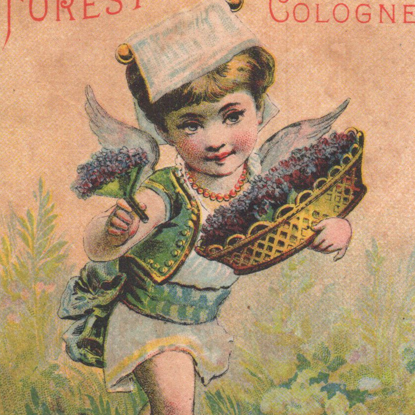 1880s J W Owen Spice Tea Store Remsen Austen Forest Flower Cologne Trade Card