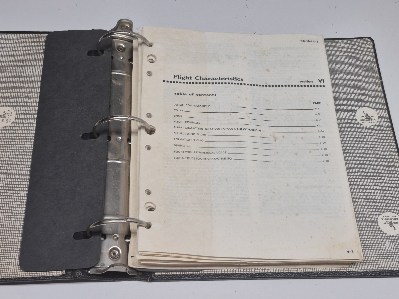Vintage 1970s Boeing Stratofortress Aviation Book History Diagrams Binder