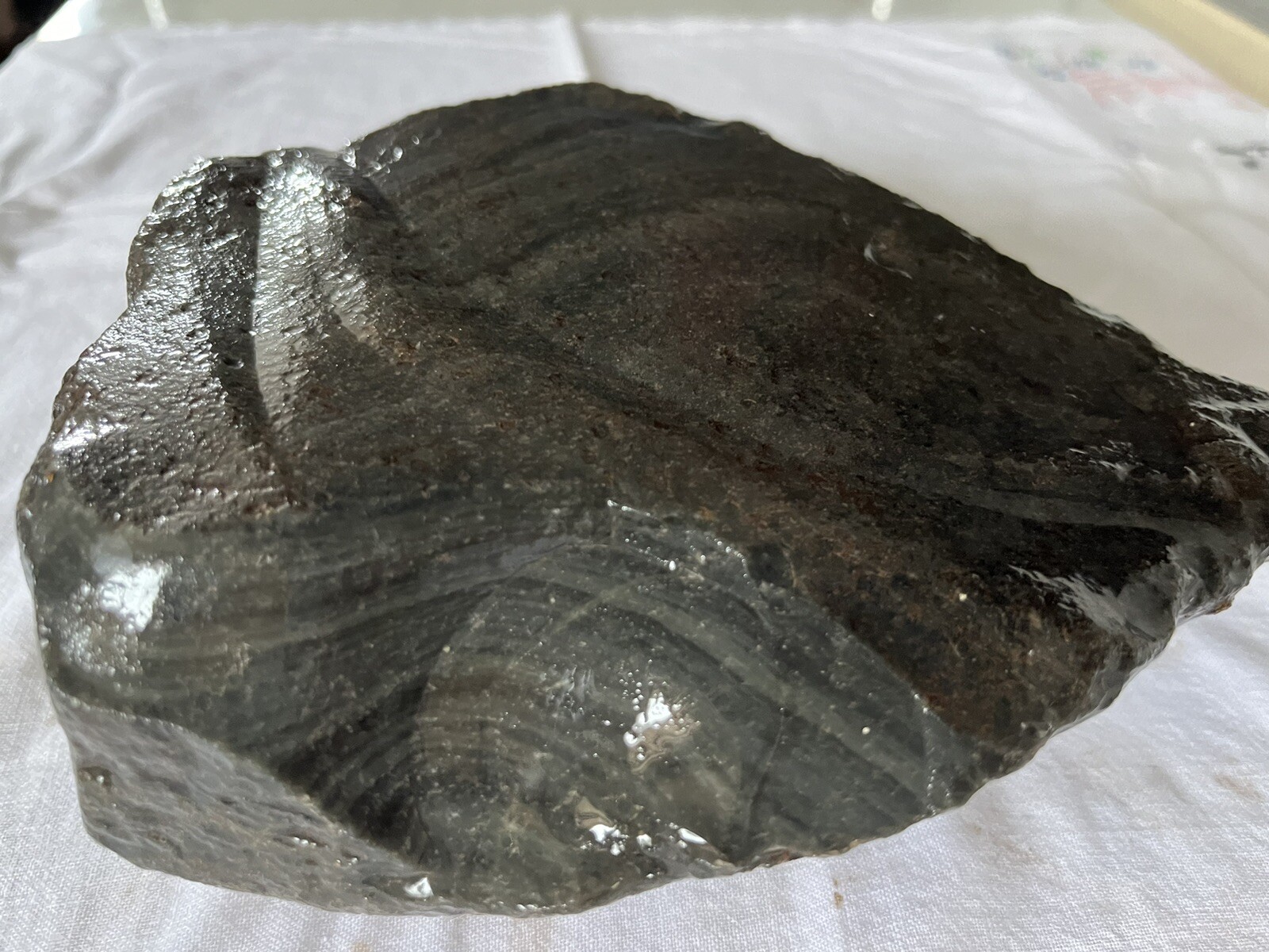 5 Pounds Black, Gray, And Orange Obsidian