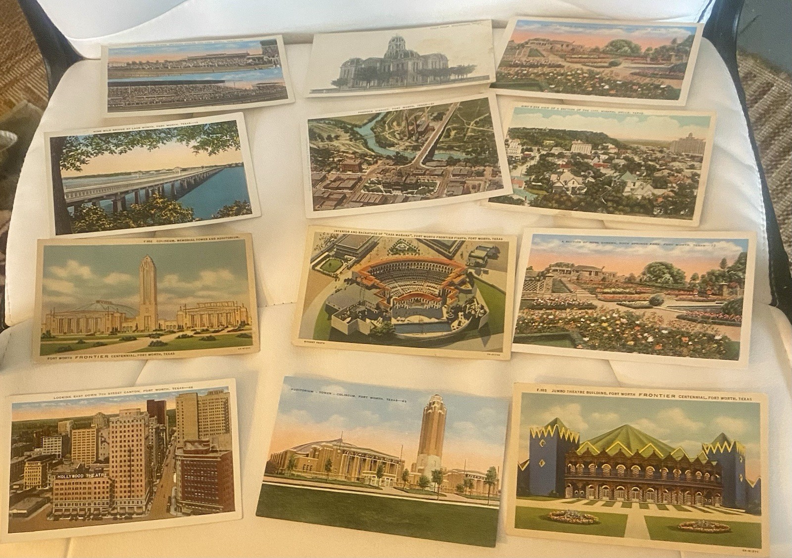 Vintage Texas Sites Set of 12 Postcards Unused Unposted From 1940s Texas Vivid Vintage Texas Sites Set of 12 Postcards Unused Unposted From 1940s Texas Vivid