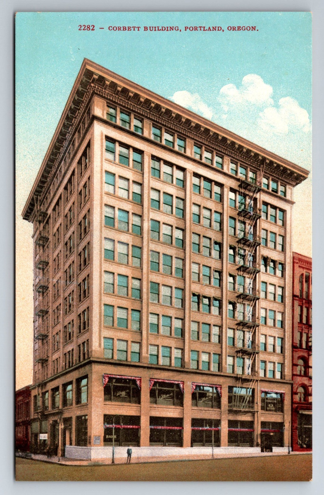 OR, Portland, Corbet Building, Vintage Postcard