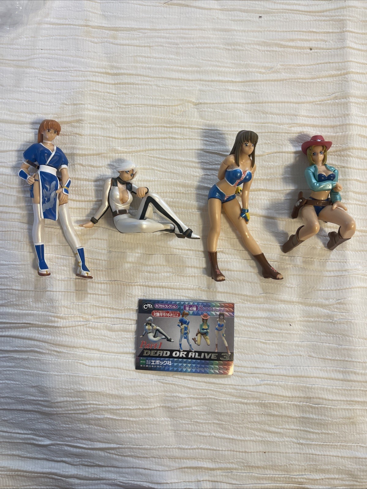 Dead Or Alive 3 Epoch 2001 2002 Tecmo Capsule Figures vintage Japan Set of 4 New