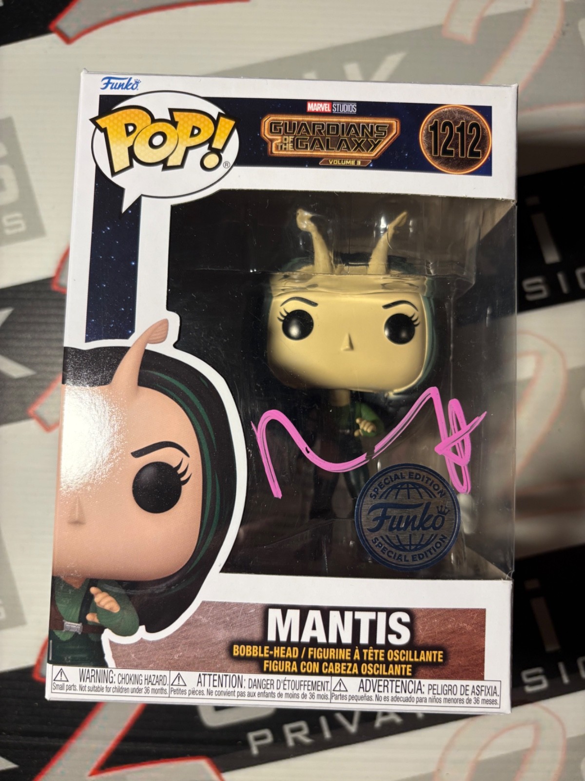 Pom Klementieff Signed Mantis Funko Pop Autograph ACOA Guardians of The Galaxy