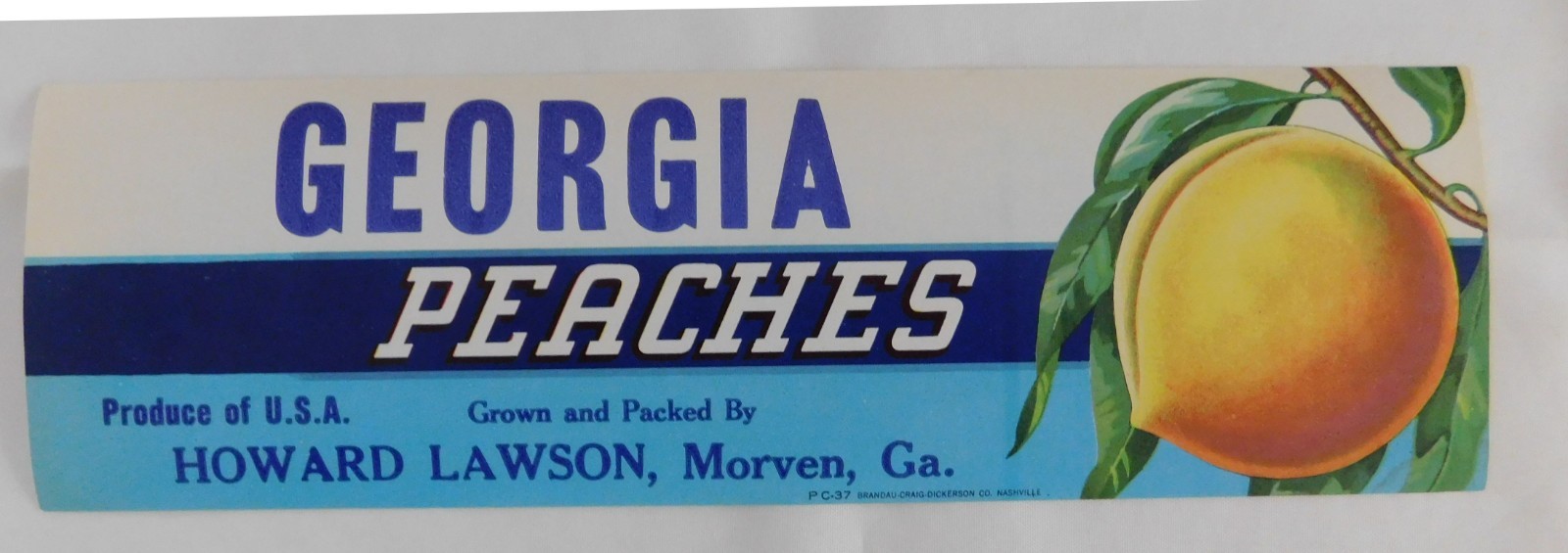 25 Vintage Georgia Peaches Crate Labels .Morven, Georgia
