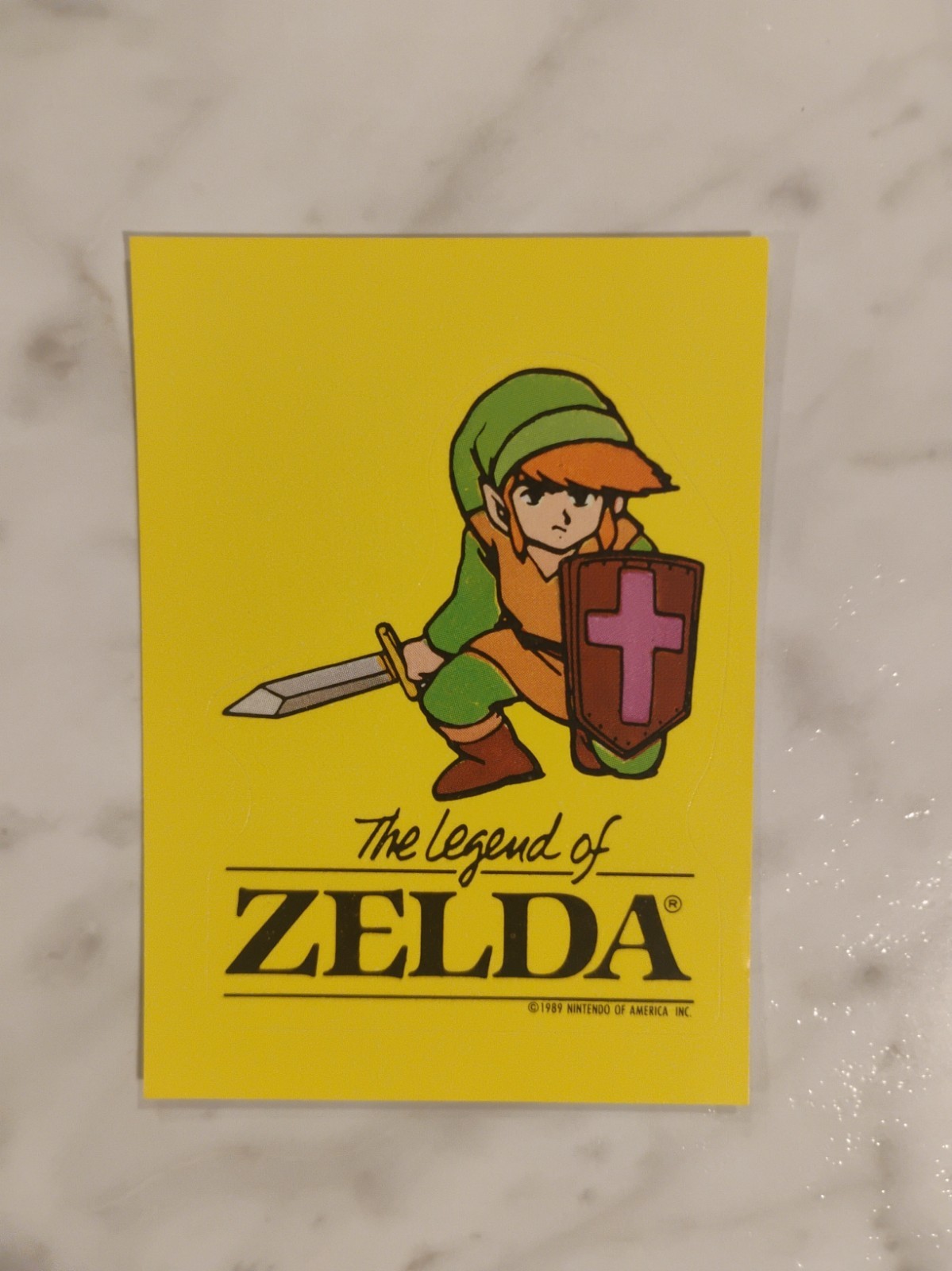 1989 Topps Nintendo Stickers #5 The Legend of Zelda Link Rookie 