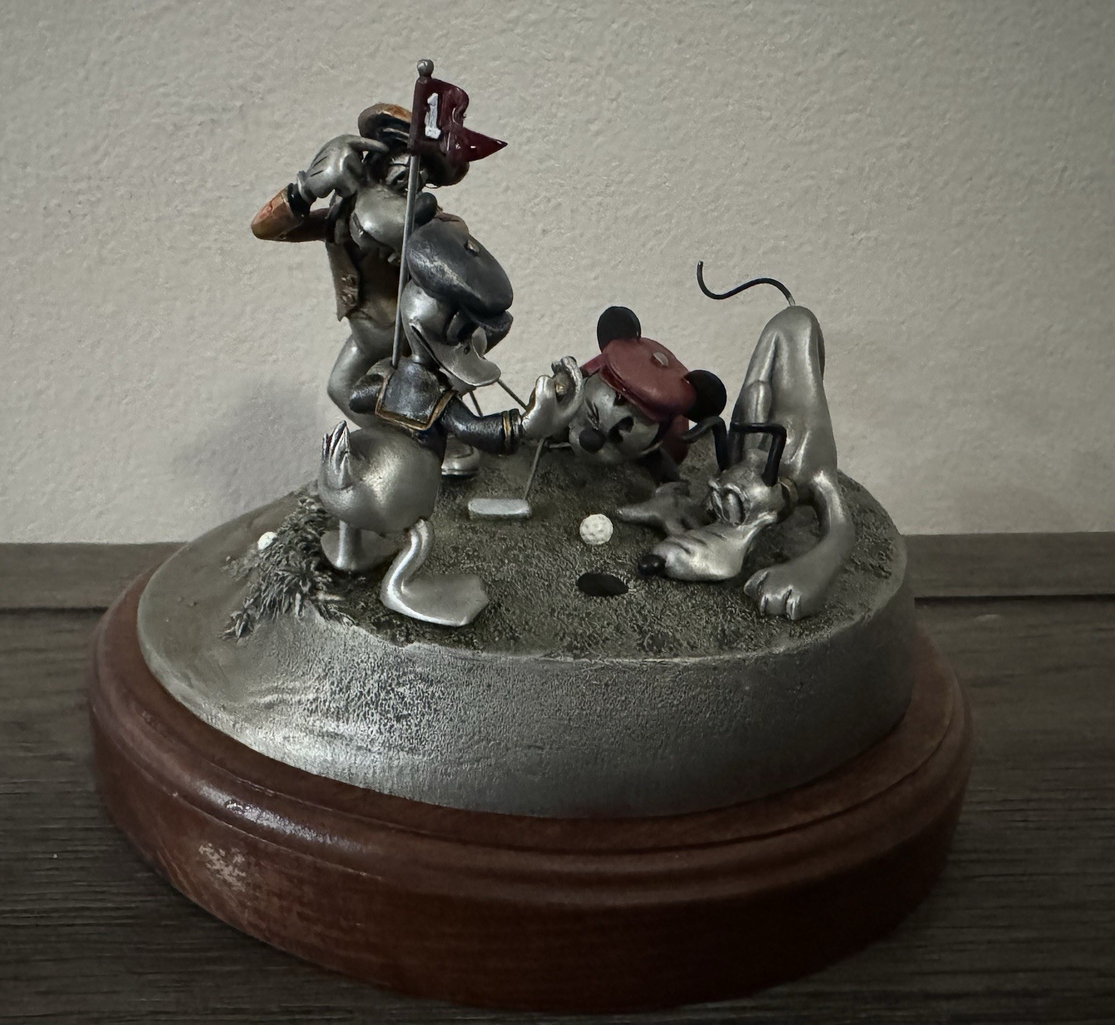 Chilmark Disney Comic Capers Foursome Follies Pewter Sculpture Artist Proof Golf