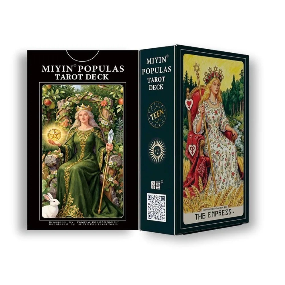 Exquisite Painterly Tarot Deck 10.3×6cm (4.1×2.4in) 78pcs Witch Gift Set Art