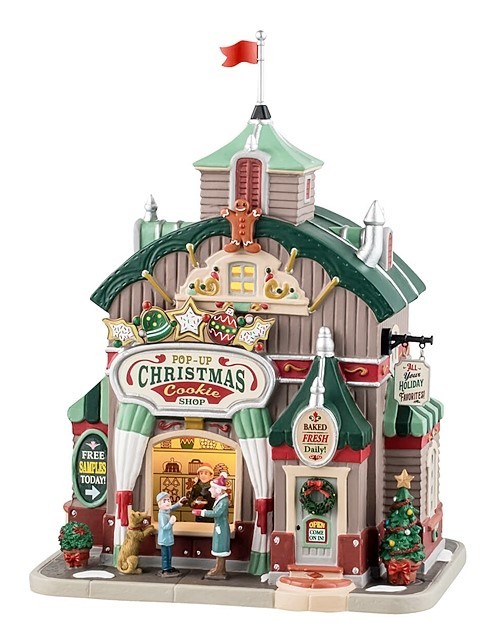 Lemax Pop-up Christmas Cookie Shop w/adapter #45248 BRAND NEW 