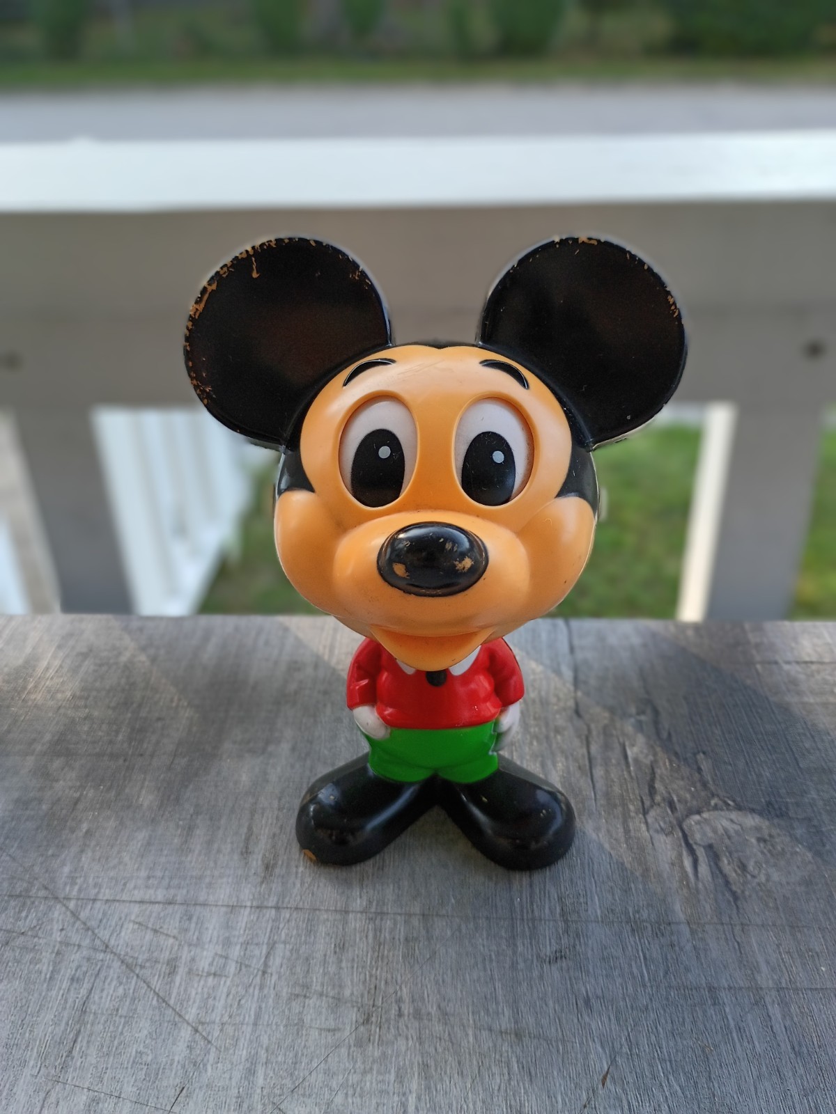 1976 Mattel Disney Mickey Mouse Chatter Chum Pull String Talking Works