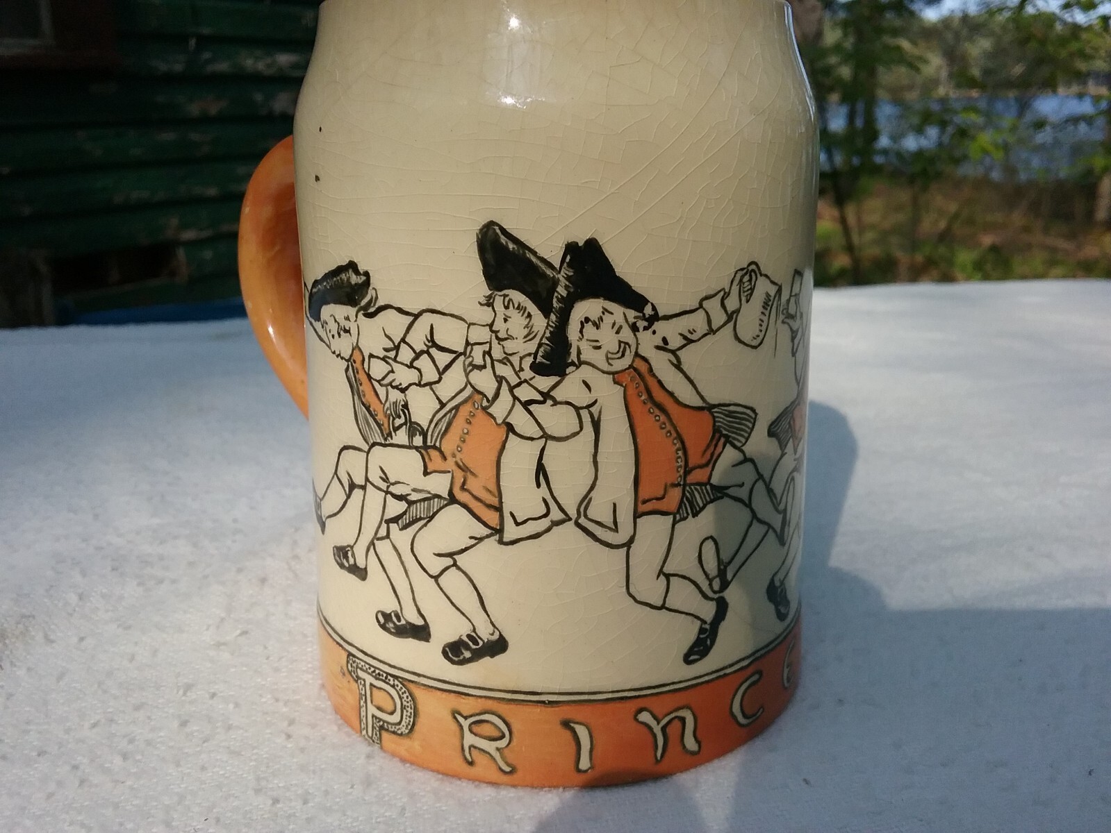 SALE RARE Antique Princeton University 1908 Personalized Drinking Stein Vintage