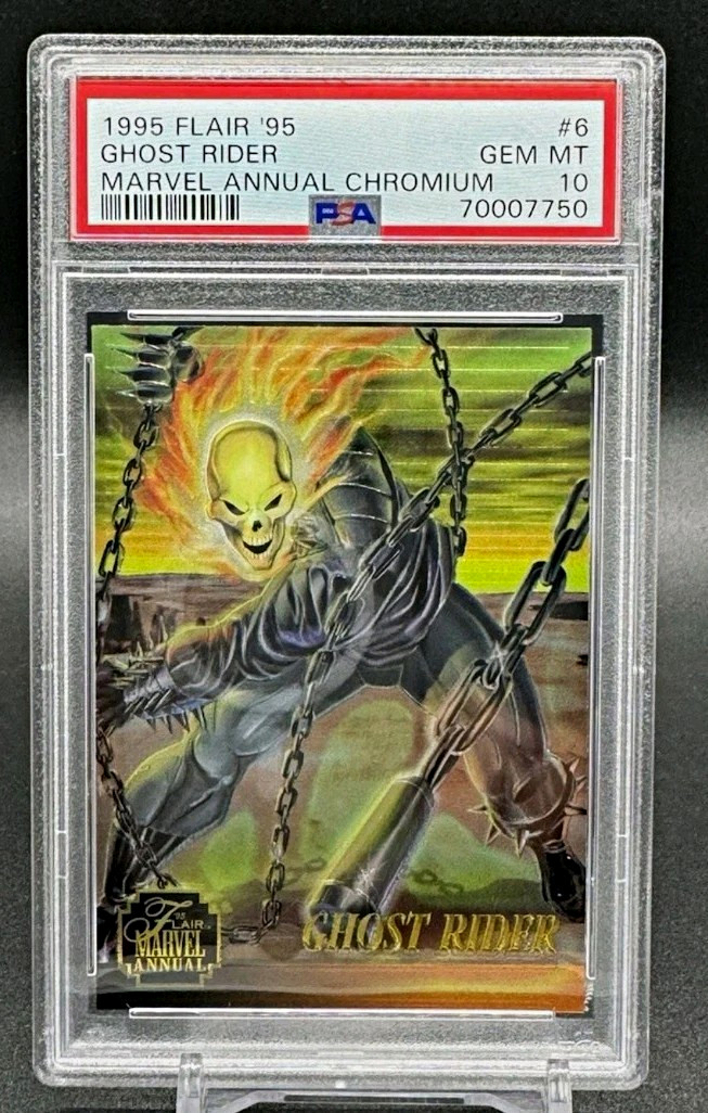 Fleer 1995 Marvel Annual Chromium Ghost Rider #6 PSA 10 70007750