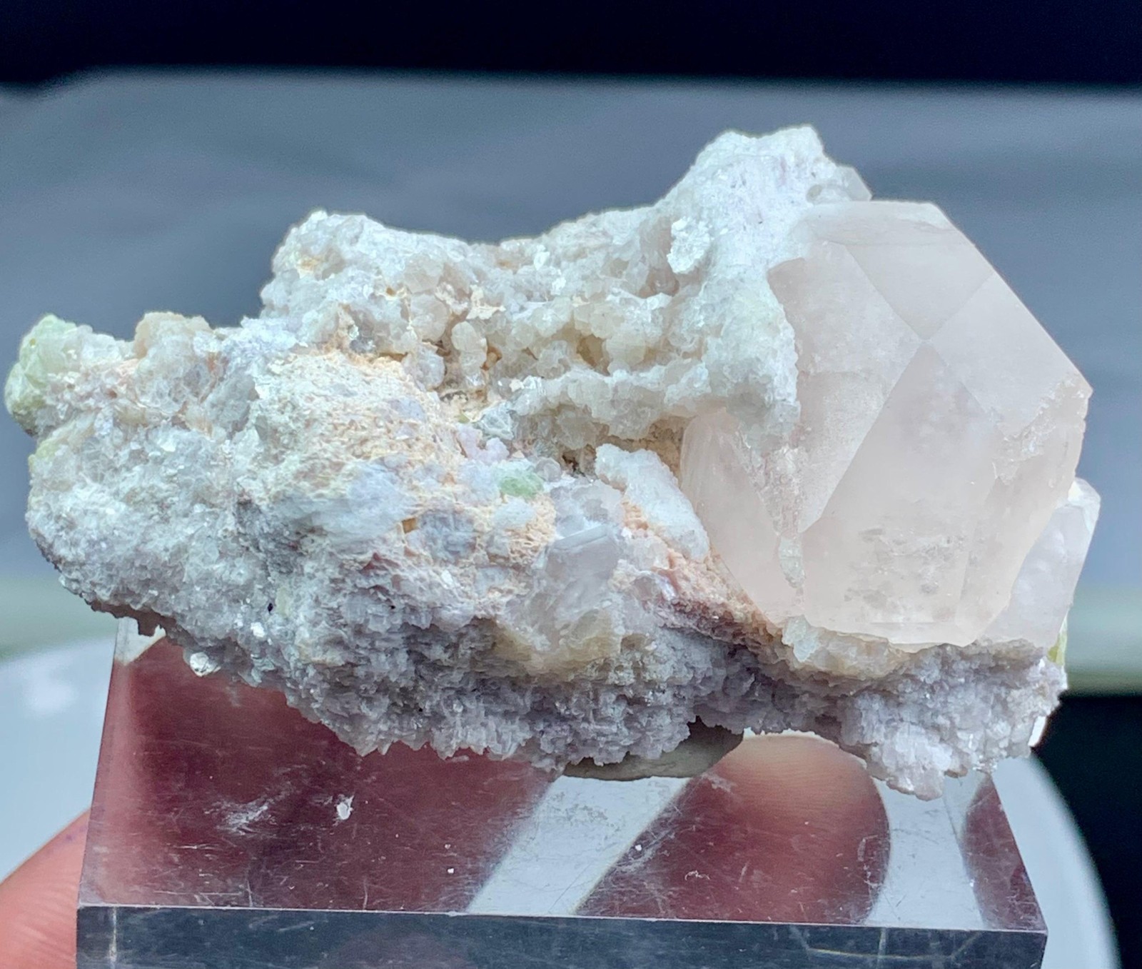 Beautiful Pink Morganite On Matrix Specimen From Afghanistan, 100 Gram 