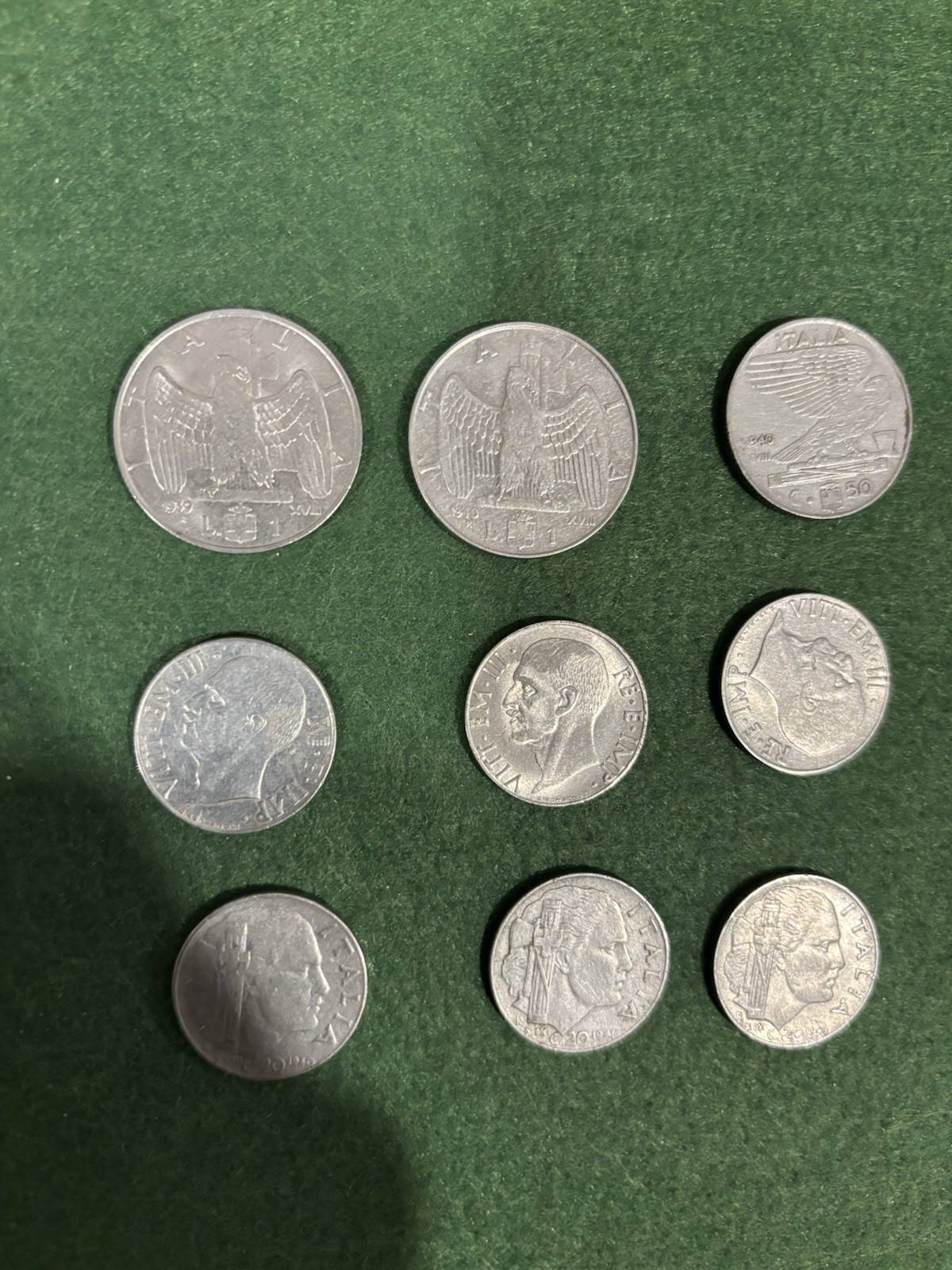 ITALIAN FASCIST WWII COINS SET-Best Price Here ;) Lot-IT