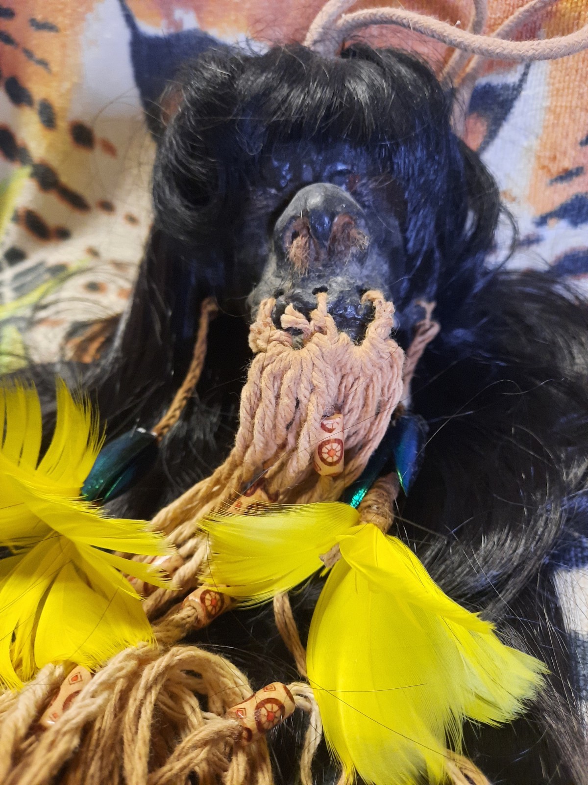 MUSEUM QUALITY SHRUNKEN HEAD REPLICA,MUNDURUKU, JIVARO, CEREMONIAL TSANTSA, HEAD