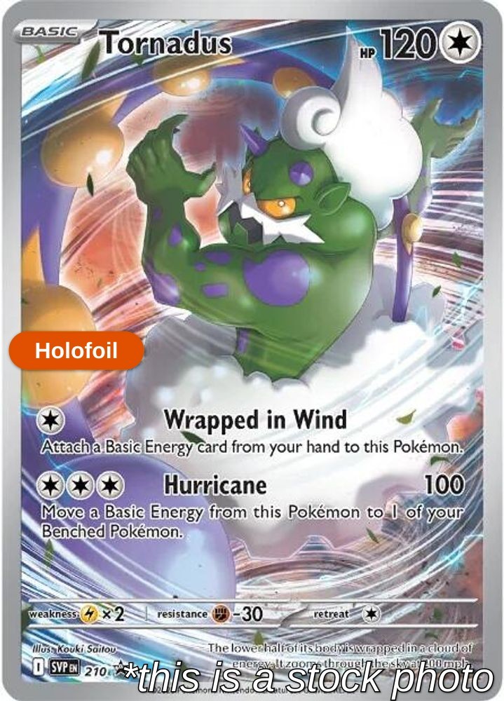 Holofoil - Tornadus - 210 - SV: Scarlet & Violet Promo Cards - NM