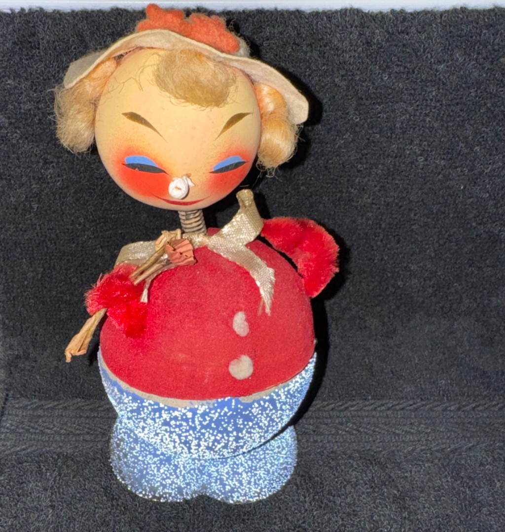 Vintage 1950\'s Paper Mache Bobble Head Candy Container