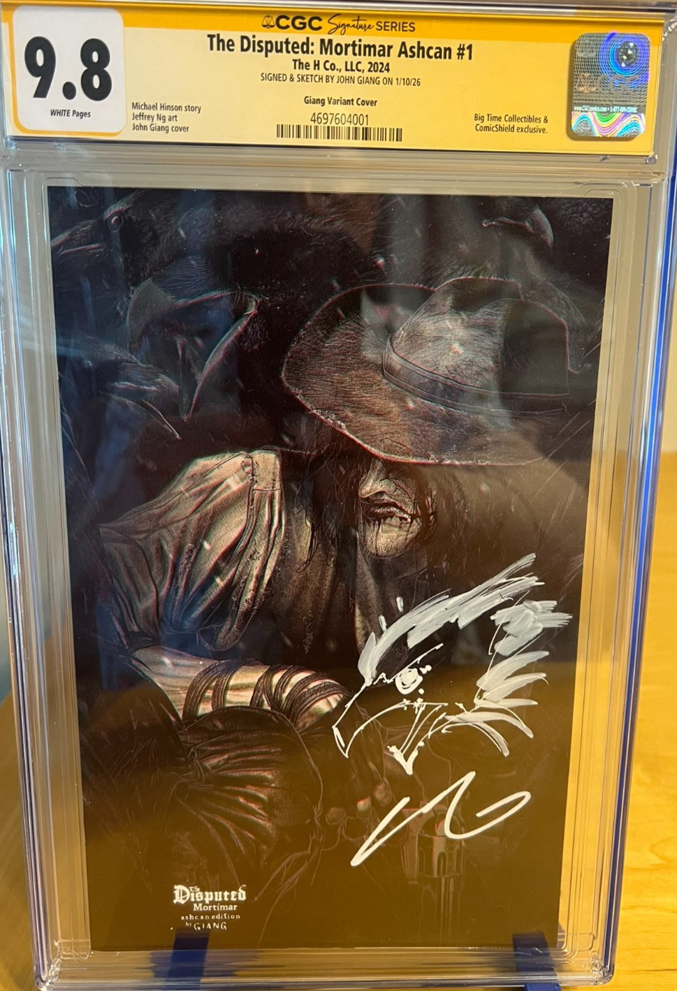 The Disputed Mortimar Ashcan Crow John Giang Signed & Remarqued 9.8 CGC